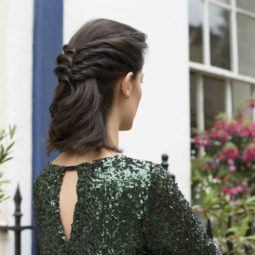 how to create the Twisted Half-up Ponytail