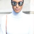 winter hair sleek ponytail