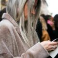 chunky highlights silver hues