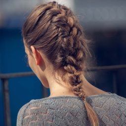 no heat long hairstyles messy french braid