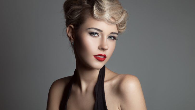 vintage hairstyles for curly hair pompadour