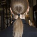 Woman with blunt straight hair