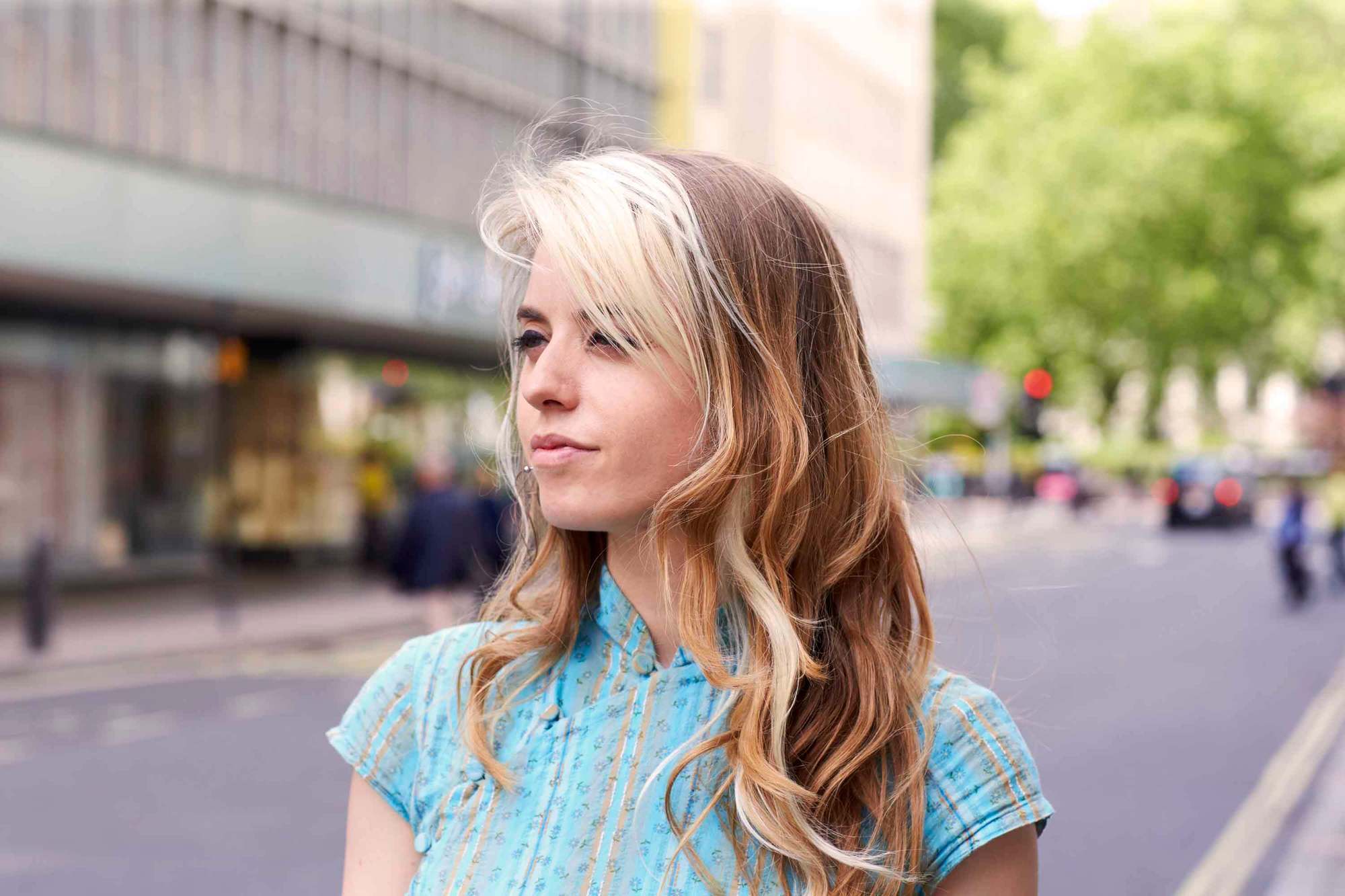 bang hair highlights for spring