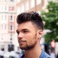 mens haircut for thick hair brunette fade