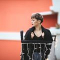 looking for short funky haircuts? Try the bowl cut as demonstrated by this street style model