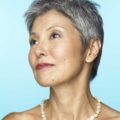 short gray hair cut in layers