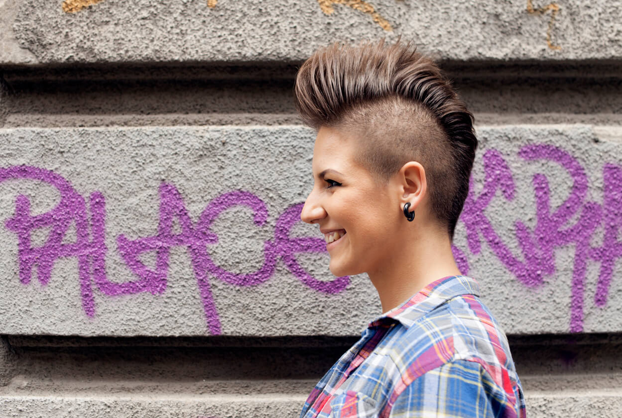 punk rock hairstyles for medium length hair
