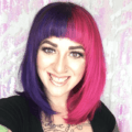 short punk hairstyles with two tone hair