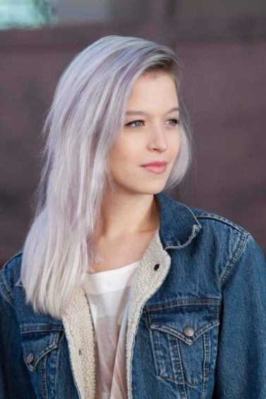 spring ombre with a lilac gray ombre