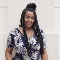 pretty braids on a top knot tutorial