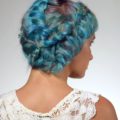 2017 hairstyles blue and purple intricate braid updo