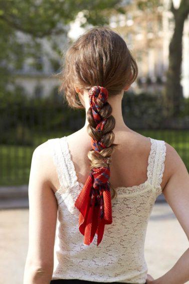 cute braid styles: scarf braid