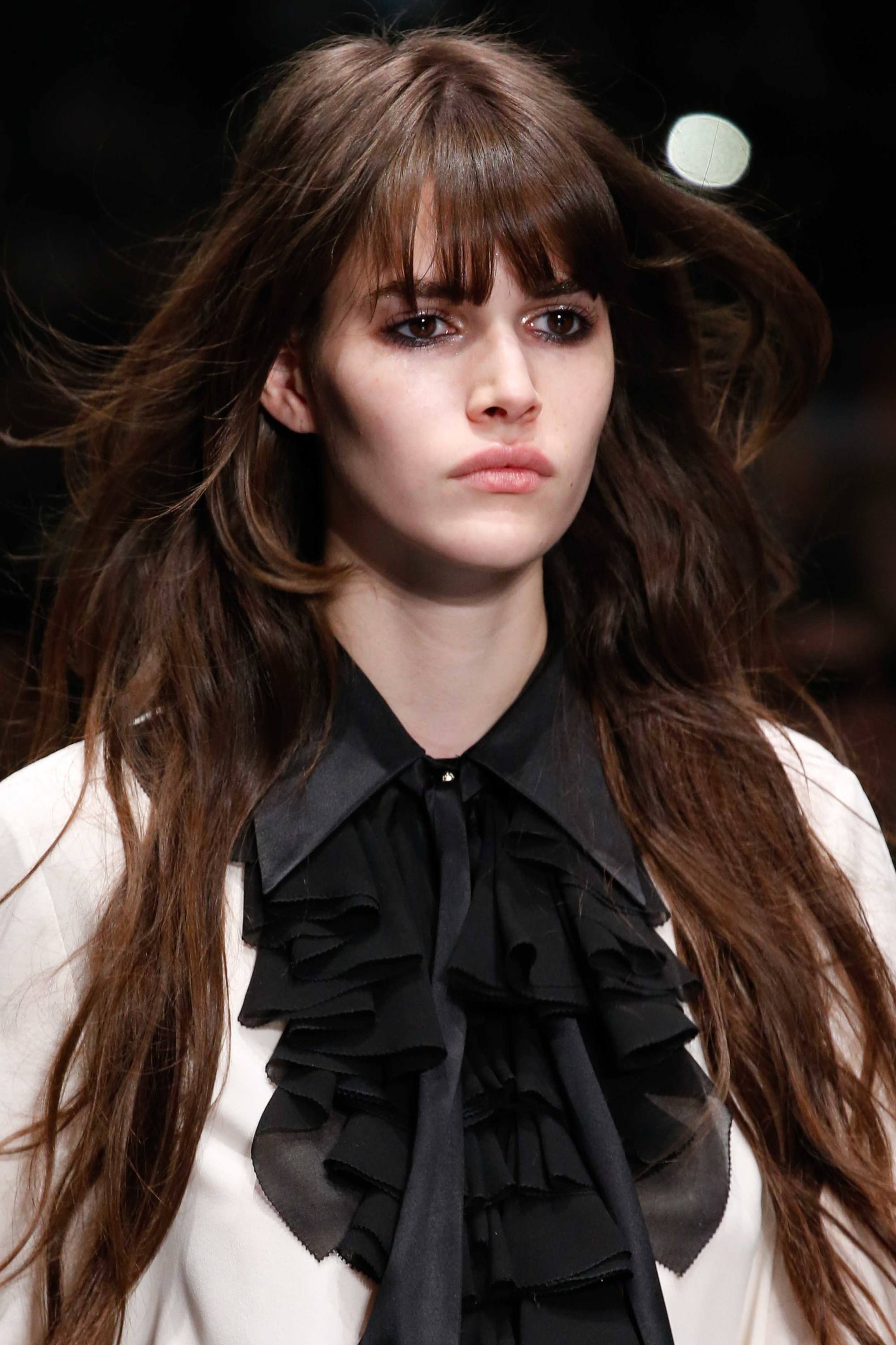 extra long layered haircuts with bangs
