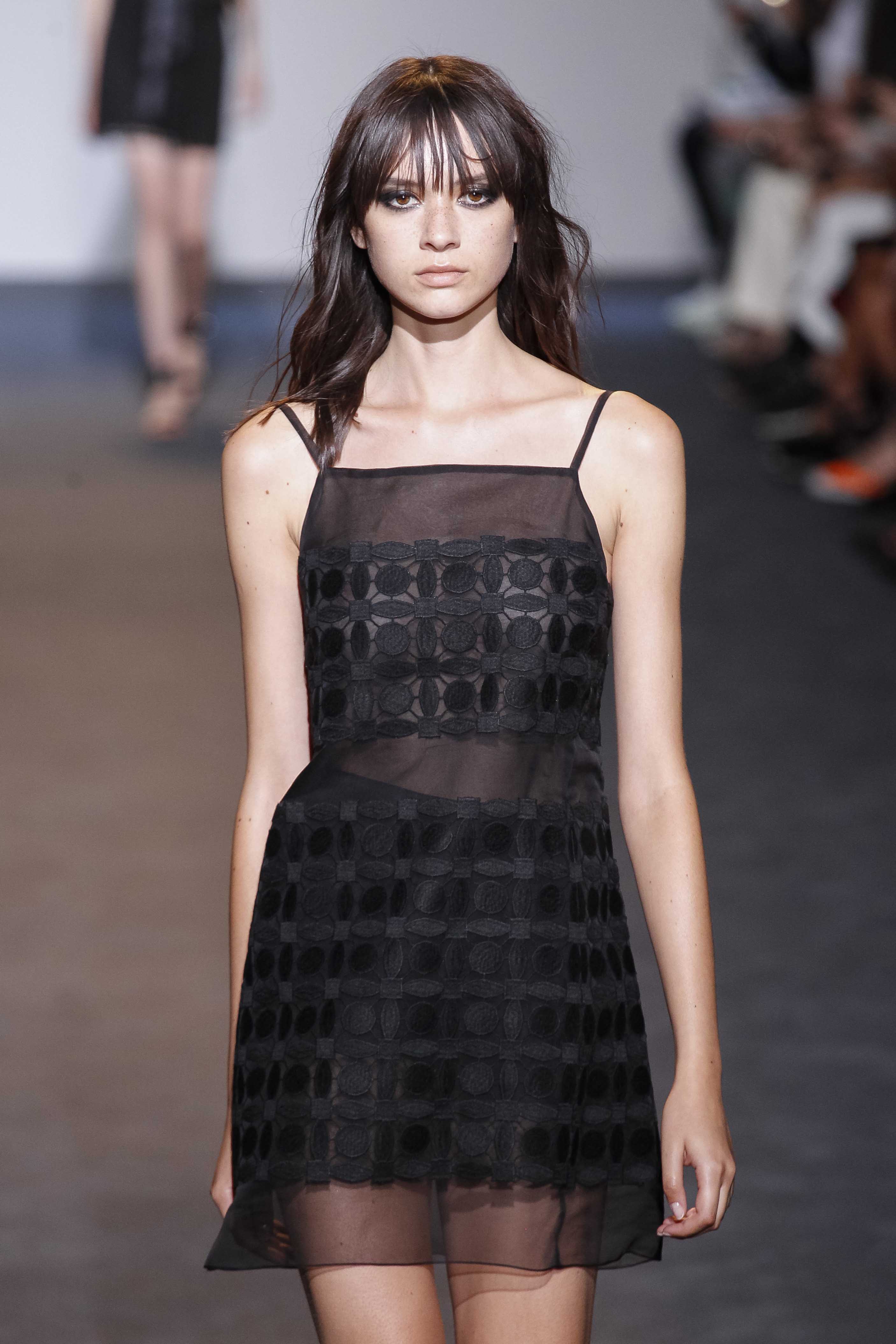 textured see-through layered haircuts with bangs