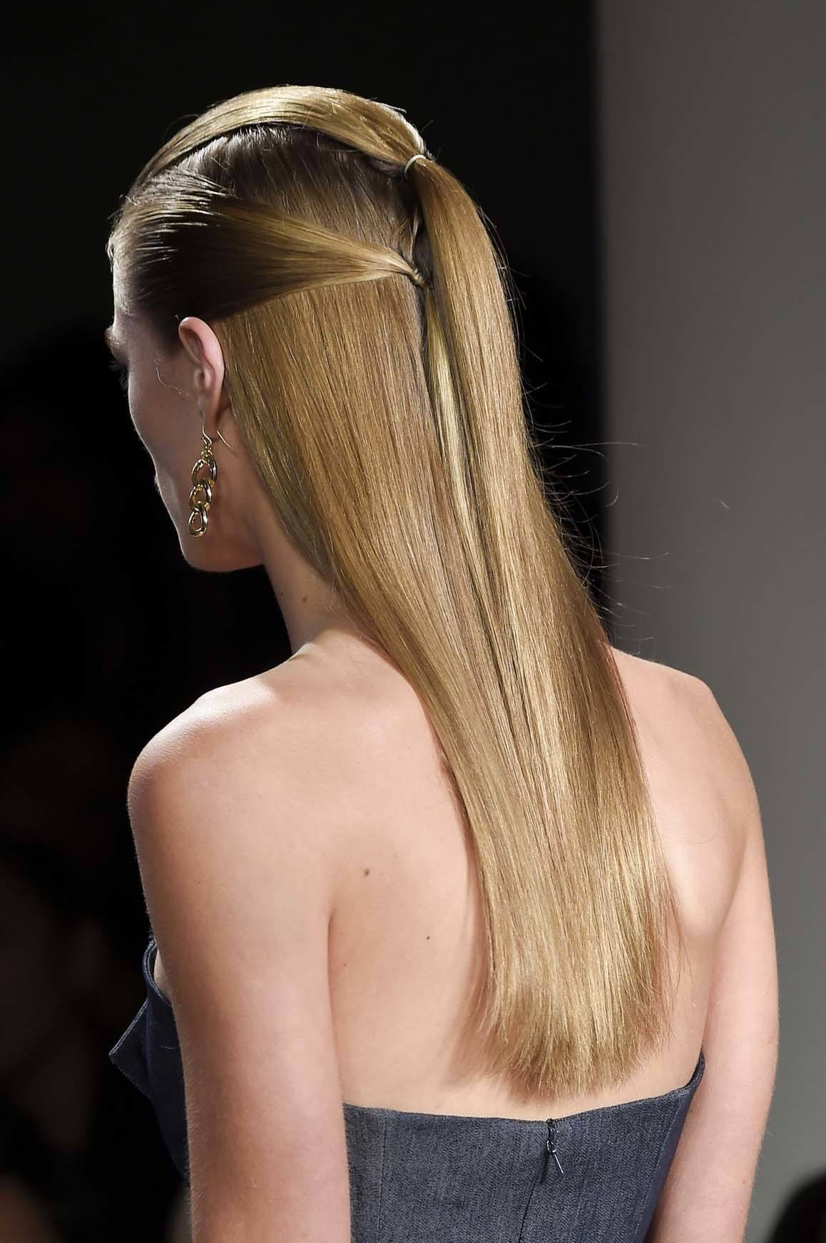 double pony half up half down wedding hairstyles