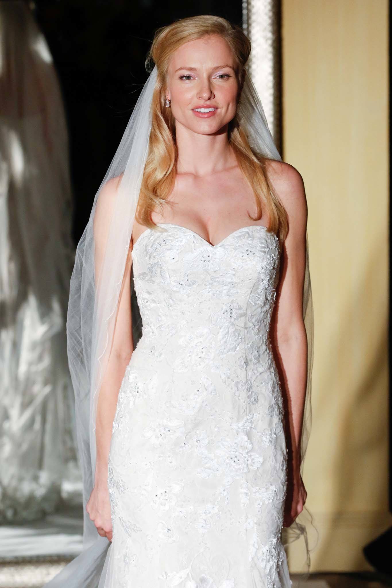 blown out half up half down wedding hairstyles