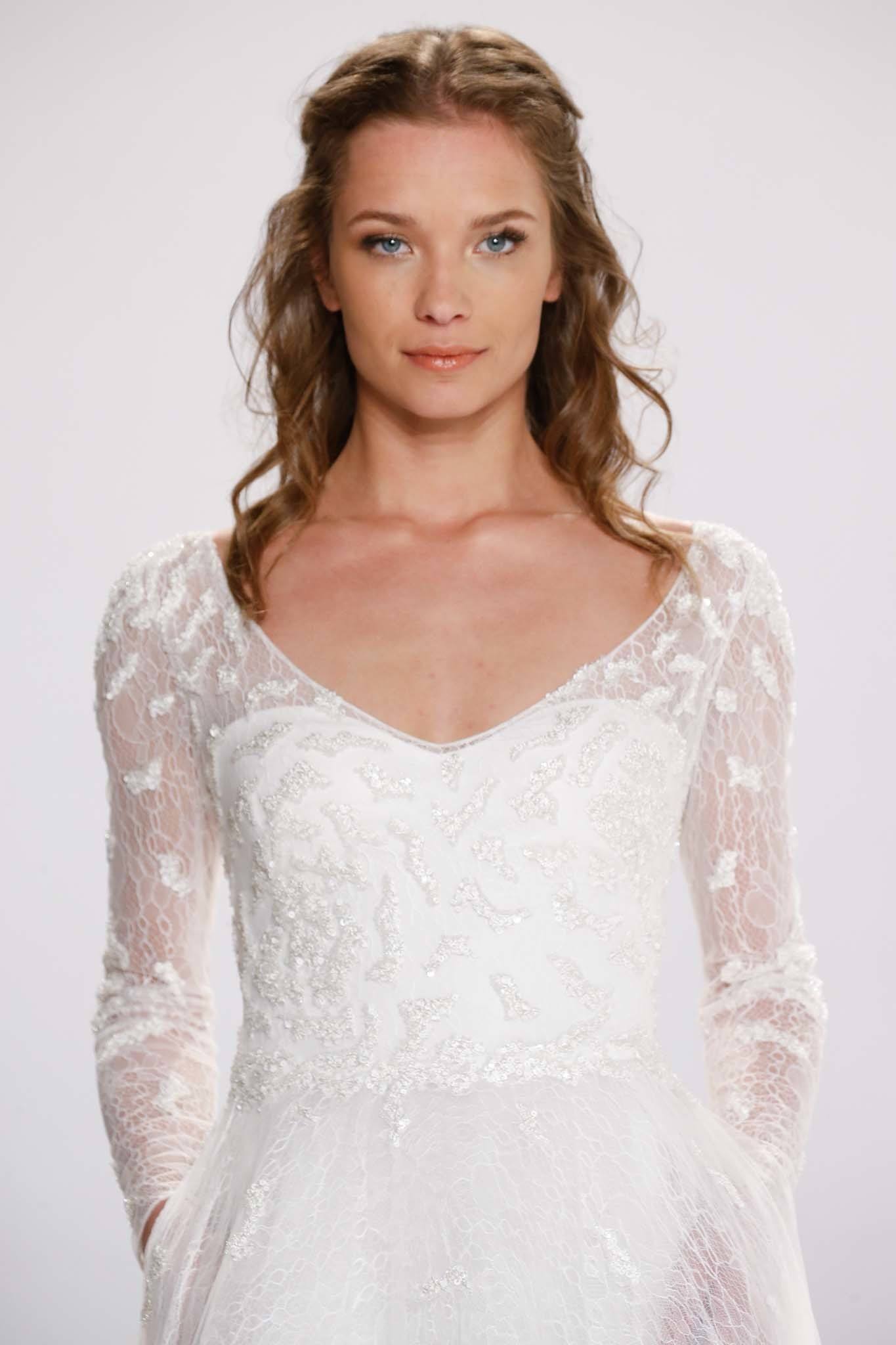 textured twists half up half down wedding hairstyles