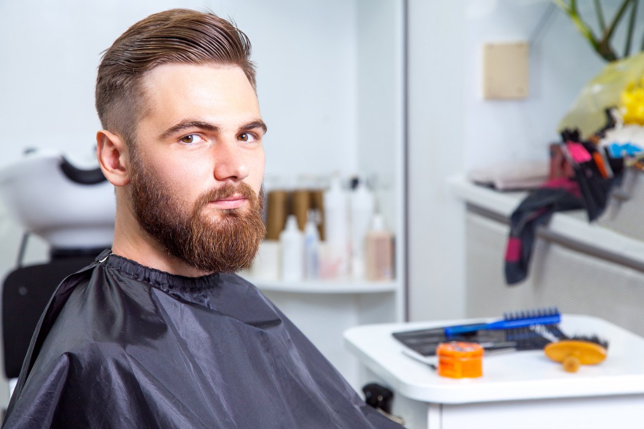 angled slicked back undercut