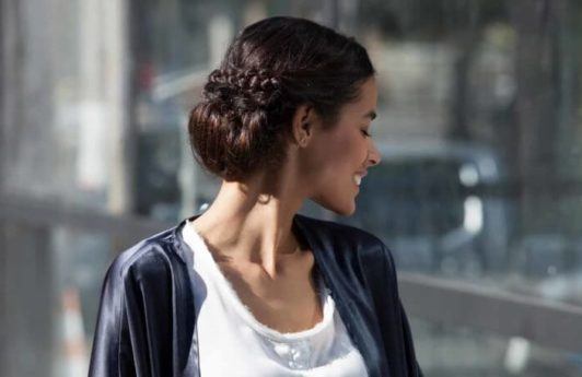 how to make a low chignon