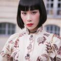 a bob haircut of an asian woman
