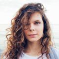 spiral perm messy windblown