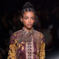 flat twist hairstyles: top knot
