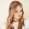 hairstyles with tiara gold leaves blonde curls