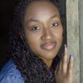 single box braids: defined curls