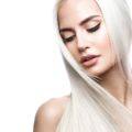 white blonde hair stick straight