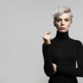 white blonde hair wavy pixie