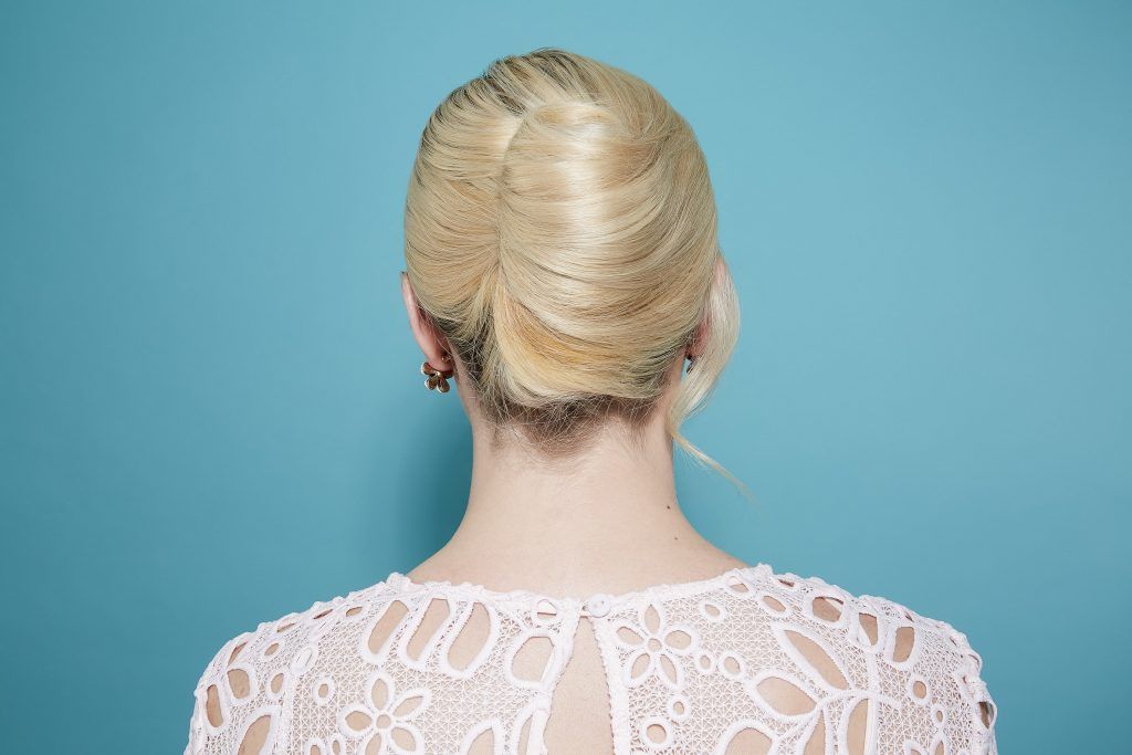 40 Updo Hairstyles Perfect For Any Occasion : Blonde Messy French Twist