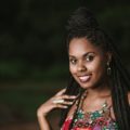 medium box braids half up