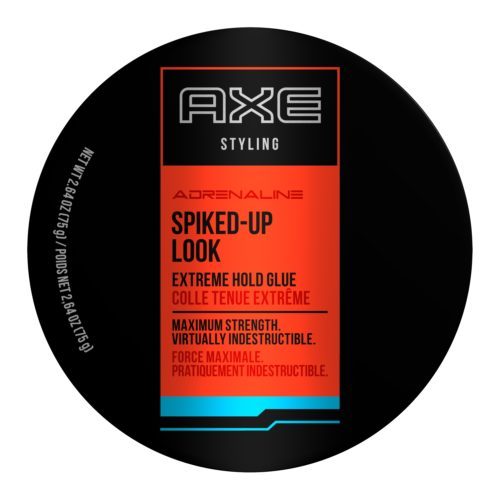 axe spiked up look extreme hold glue top view