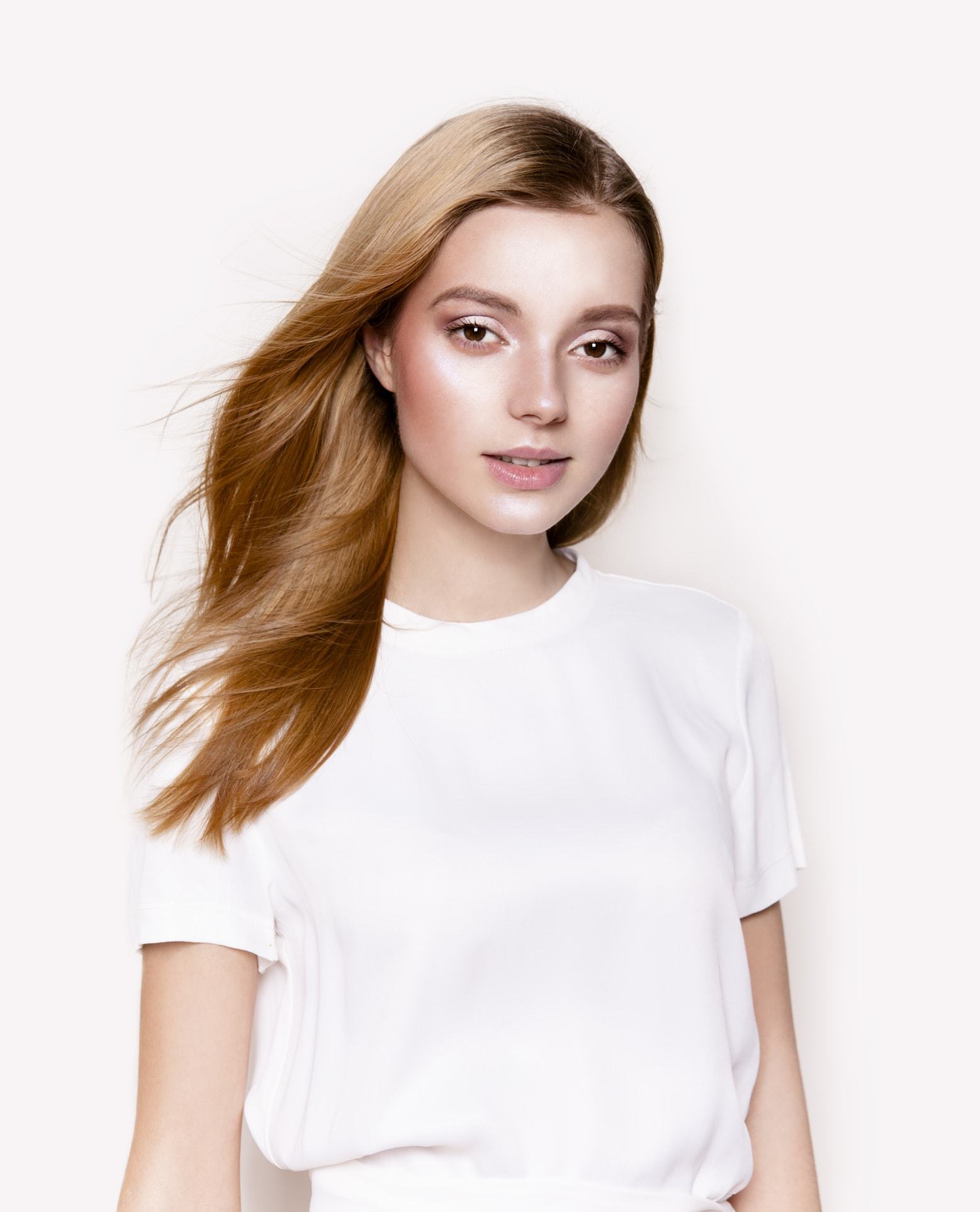 hairstyles for oblong faces silky straight with body