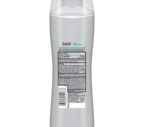 suave pro anti dandruff itchy scalp relief 2in 1 shampoo rear view