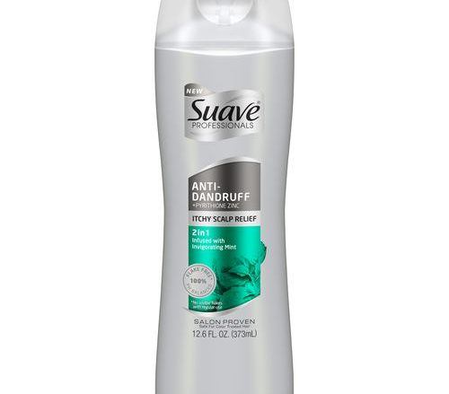 suave pro anti dandruff itchy scalp relief 2in 1 shampoo front view