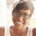 black hairstyles with bangs: layered