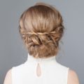 cosmetology hair textured braided low updo