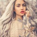grey ombre hair long grey curls rooted