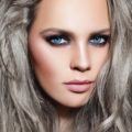 grey ombre hair rooted black
