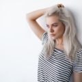 grey ombre hair white grey rooted