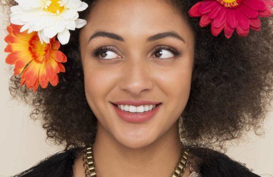 hippie hairstyles flowers and 'fro