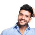 medium hairstyles for men with thick hair: quiff