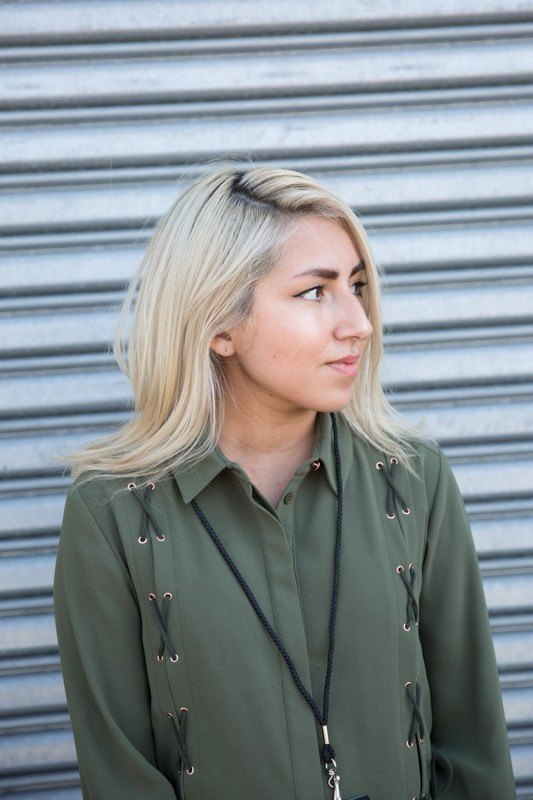 medium length straight hairstyles deep side part
