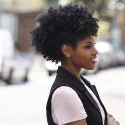 mohawk hairstyles for black women: twist out
