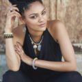 natural hair updos: box braid bun