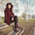 black cherry hair color: curls