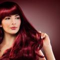 black cherry hair color: silky hair