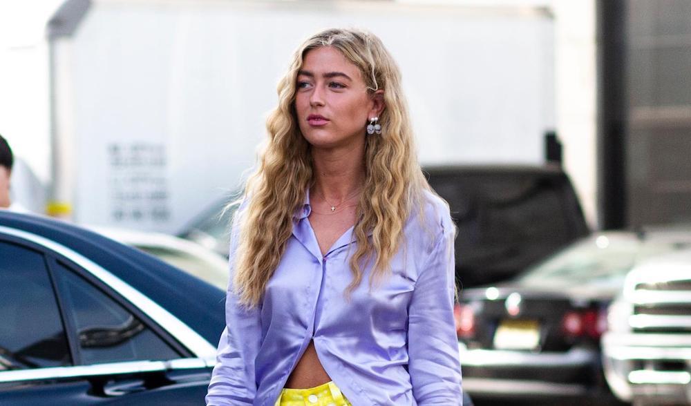 easy hairstyles for long hair crimped curls