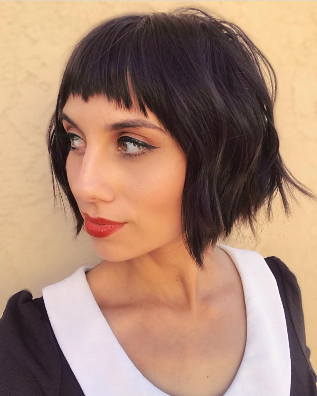 Short Choppy Side Bangs